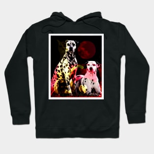 dalmatian dog love Hoodie